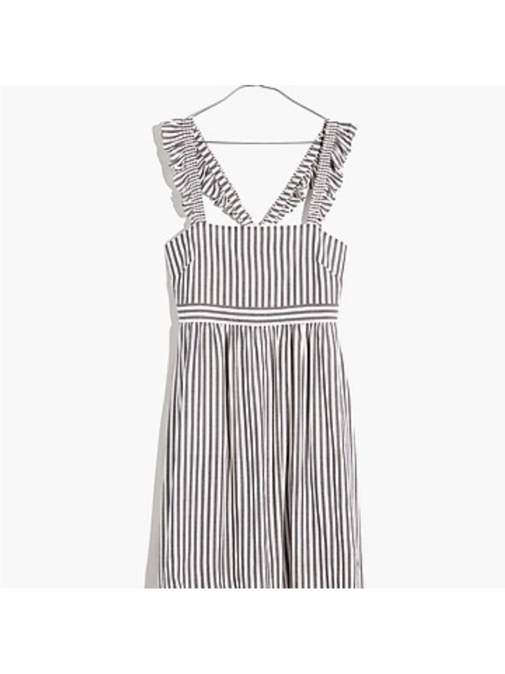 Madewell sz 4 Striped Ruffle Strap Mini Dress summer sundress preppy
coastal - Picture 3 of 16